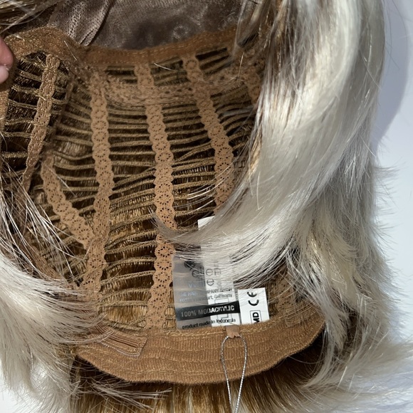 NWT MODIX X HAIR ENERGY GILDA MONO WIG BY ELLEN WILLIE ICE BLONDE SHADED - Picture 11 of 14